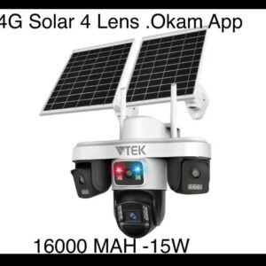 Solar 6MP Four View Outdoor Camera Okam-Pro