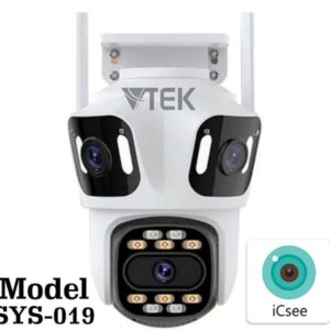 Wifi Three View 6MP+3MP +3MP Outdoor CCTV Camera ICSEE
