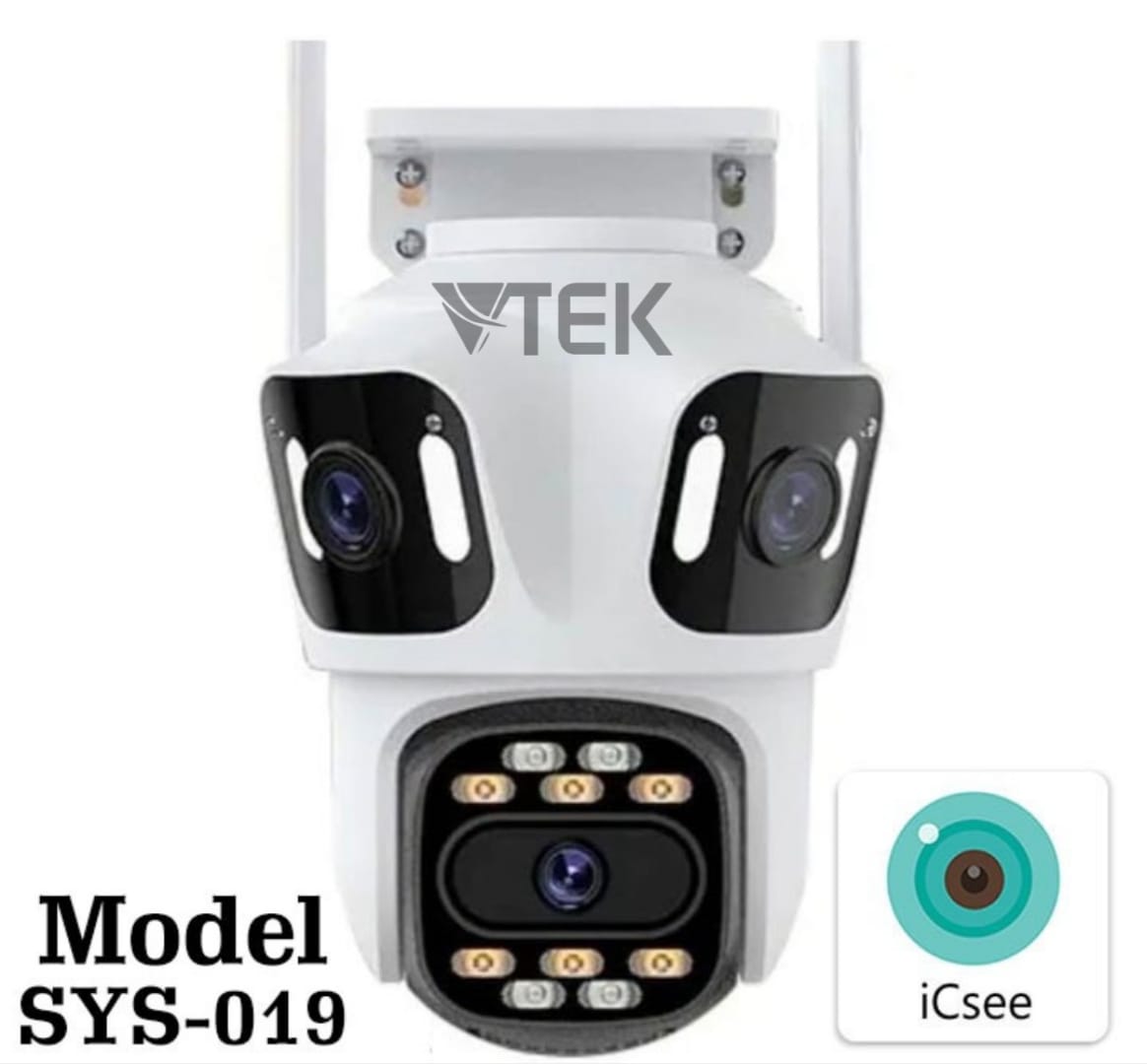 Wifi Three View 6MP+3MP +3MP Outdoor CCTV Camera ICSEE