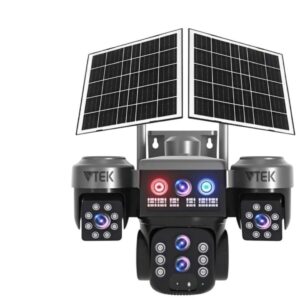 Solar 6MP Four View Outdoor Siren Camera Hi-easy