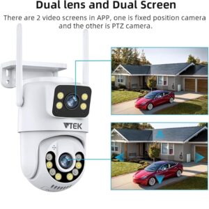 Wifi Dual Band 6MP+6MP  Outdoor CCTV Camera  ICSEE